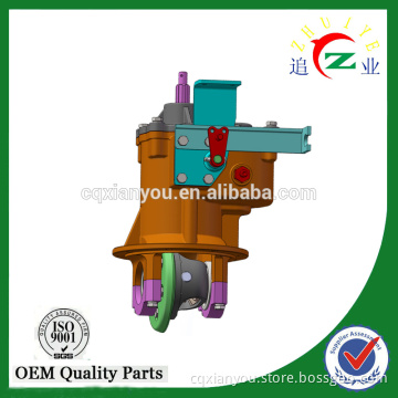 2016 factory good quality tricycle chassis parts rear axle gearbox with differential